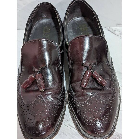 Dexter Men's Brown Leather Tasseled Loafer Size 9.5N - Picture 3 of 7